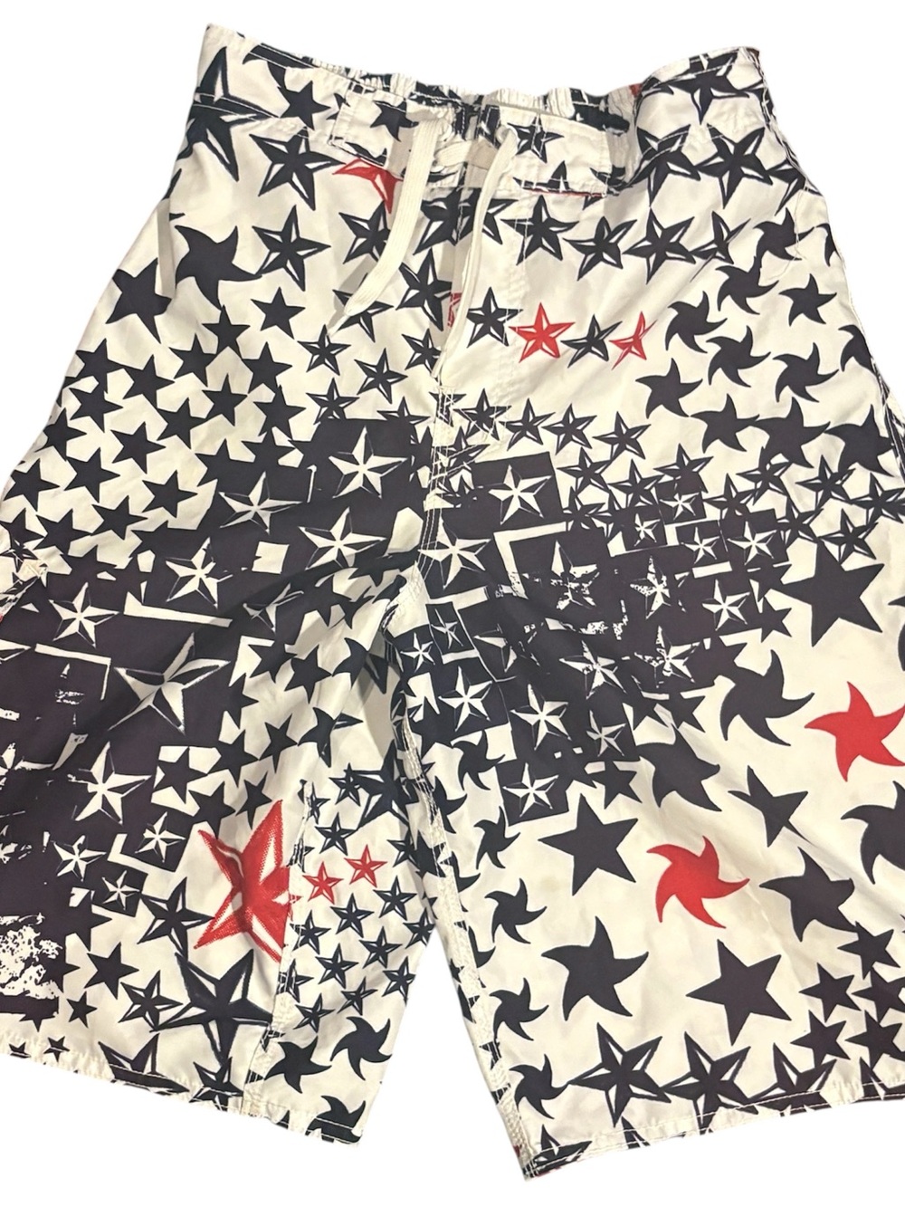 Joe Boxer Boys 14/16 Star Print Board Shorts Y2K Retro